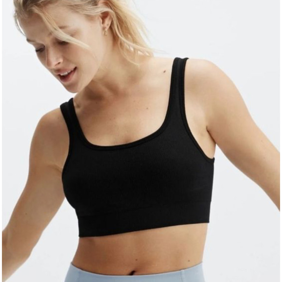 Fabletics Yolanda Cloudrib Bralette Women S 6 Wide Strap Seamless Low Impact Bra - Picture 10 of 11